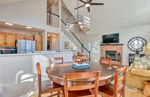 Waynesville House | Dog-friendly home with wraparound deck, fireplace, AC, & W/D