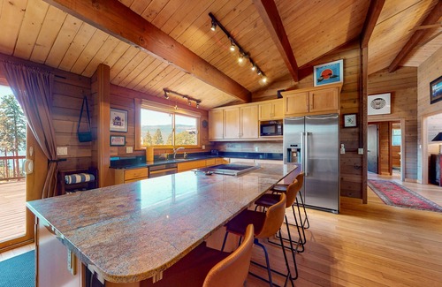 Mosier House | Dog-friendly home with amazing river views, shared pool, deck, grill, fireplace