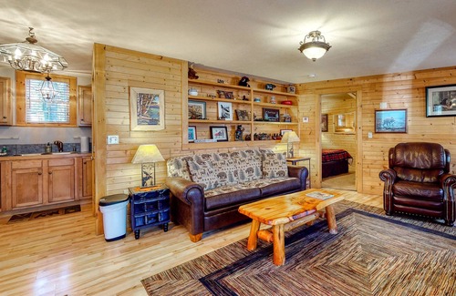 Fryeburg Apartment | Dog-friendly home with fireplace, washer/dryer, patio, cable, & WiFi