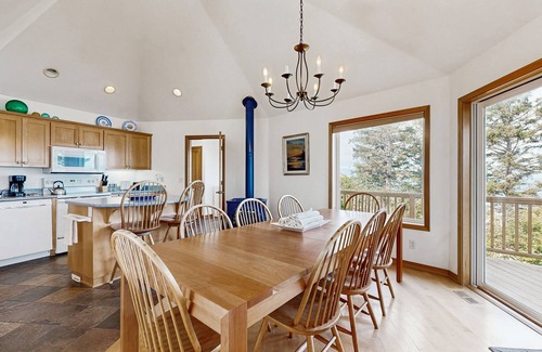 Neskowin House | Dog-Friendly Home with Private Hot Tub and Views of Proposal Rock and the Ocean