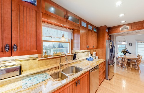 Rodanthe House | Dog-friendly house with private pool, W/D, fireplace, central AC & porches