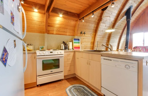 Clarksville Cabin | Dog-friendly waterfront cabin w/dock, boat slip, patio, deck & mountain views
