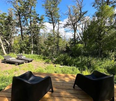 San Martin de los Andes Ski Chalet | Dos Tiny Houses con Vista Espectacular, 2 Baños y Bosque Privado para 2 Parejas