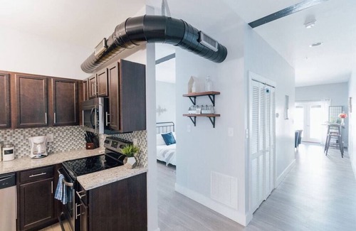 Johnson City Apartment | Downtown Johnson City Loft with Courtyard
