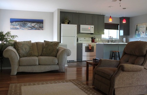 Bishop House | Downtown location with mountain views and rushing water