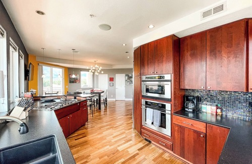 Central Colorado Springs Apartment | Downtown Penthouse Rooftop Hot Tub MTN viewsn