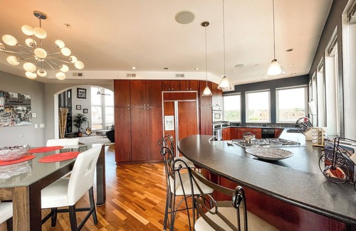Central Colorado Springs Apartment | Downtown Penthouse Rooftop Hot Tub MTN viewsn