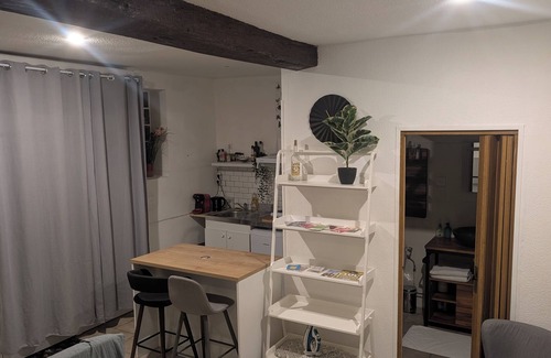 Saint-Michel Apartment | Downtown studio with private patio