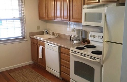 Westborough Condo | Downtown Westborough one bedroom condo with treetop views and private parking