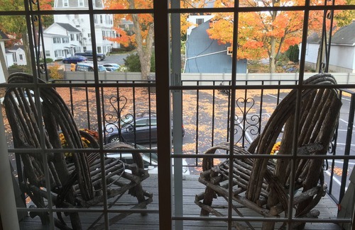 Westborough Condo | Downtown Westborough one bedroom condo with treetop views and private parking