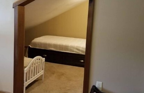 Bryson City Bed & Breakfast | "Dragonfly" guestroom at bed and breakfast on 11 park-like acres