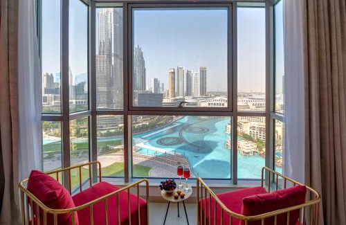 Downtown Dubai Apartment | Durrani Homes - Luxe Living with Burj Khalifa and Fountain View - third room without partition