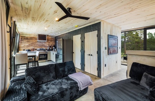 Nederland House | Earth-Built Cabin with Pine Shadows and a Tub That Waits