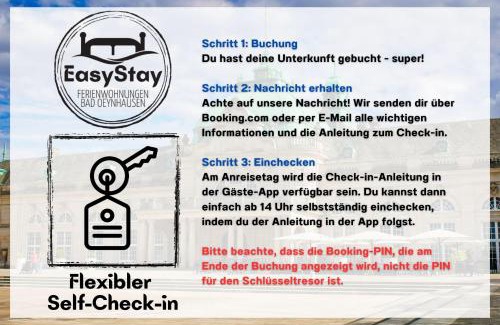 Bad Oeynhausen Apartment | EasyStay#1 Cozy Studio in Kliniknähe, mit Netflix,Küche & Bad