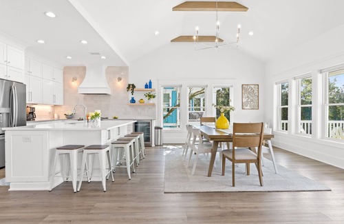 Long Beach House | Elegant 6-Bedroom Custom Home with Private Heated Pool, Easy Beach Access