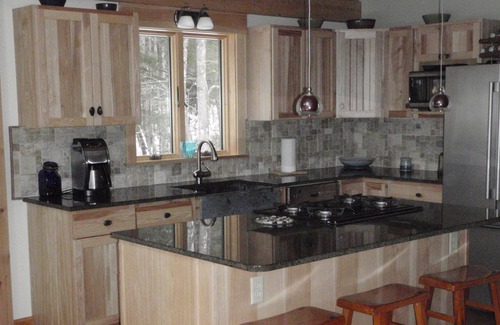 Bethel Ski Chalet | Elegant custom chalet in private wooded location close to skiing, golf, village