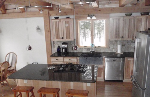 Bethel Ski Chalet | Elegant custom chalet in private wooded location close to skiing, golf, village