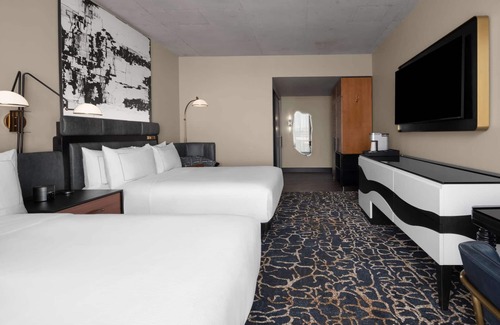 Music Row Hotel | Elegant Glamour In The Heart of Nashville’s Iconic Midtown | Two Queen Beds. Rooftop Pool
