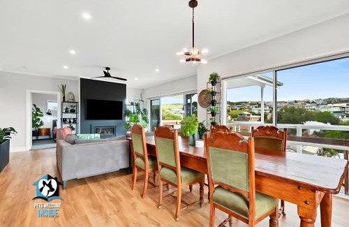 Encounter Bay House | Elevated Coastal Escape Birdsby Day Light by Night
