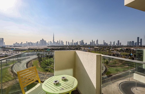 Jadaf Apartment | Elite LUX Holiday Homes - Skyline Oasis – One Bedroom Premium Apartment in Al Jaddaf