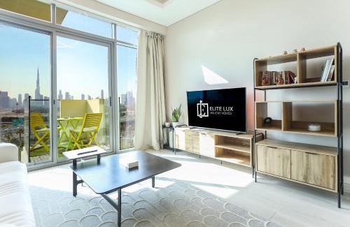Jadaf Apartment | Elite LUX Holiday Homes - Skyline Oasis – 1BHK Premium Apt in Al Jaddaf