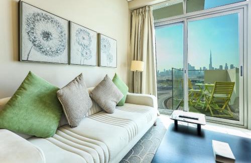 Jadaf Apartment | Elite LUX Holiday Homes - Skyline Oasis – 1BHK Premium Apt in Al Jaddaf