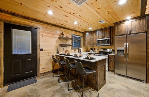 Pickens House | Emerald City - Two - 2 Bedroom Cabins that share a pool and pickleball court!