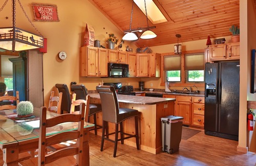 The Galena Territory House | Enjoy connecting around the fire pit as well as the view and the hot tub