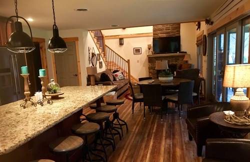 Hyner Cabin | Enjoy Pine Creek and the PA. Rail Trail... steps from this brand new cabin...