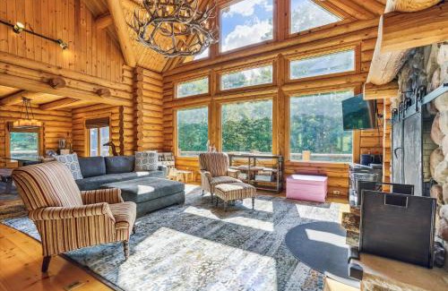 Central Vermont- Killington House | Enjoy this stunning Log home with open floor plan and tons of natural lighting Ridgetop