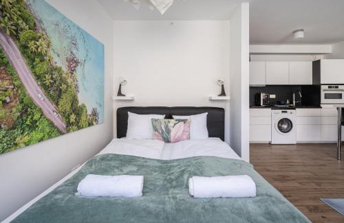 Csarnok negyed Apartment | Everwood Studio with AC