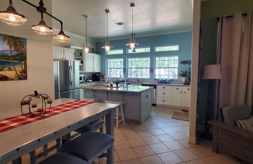 Brookeland House | Excellent water views with water access to a sandy beach.