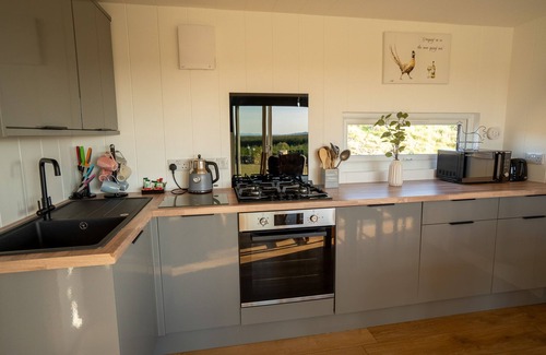 Newton Stewart Apartment | Exclusive Luxury Cabin with Hot Tub & Hill Views
