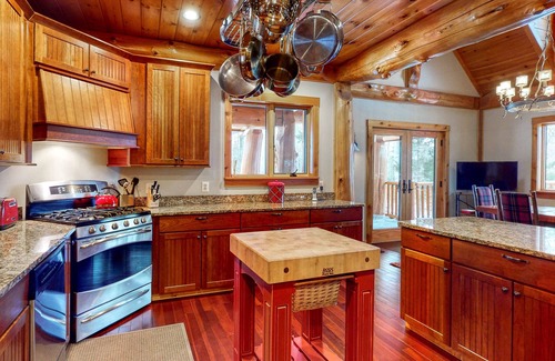 Carrabassett Valley House | Expansive Getaway with Mountain Views, Hot Tub, Home Theater & Game Room