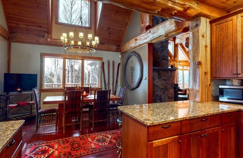 Carrabassett Valley House | Expansive Getaway with Mountain Views, Hot Tub, Home Theater & Game Room