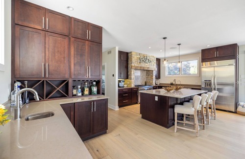 New Buffalo House | Exquisite home w/heated pool/rooftop deck/fire pit/short walk to town