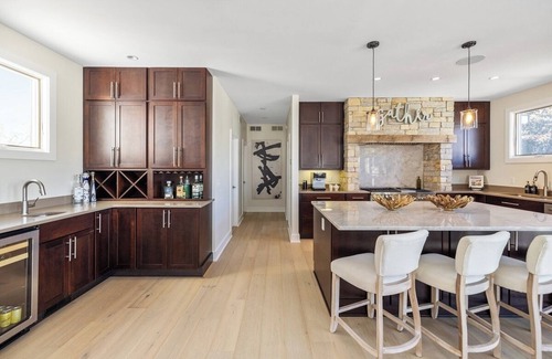 New Buffalo House | Exquisite home w/heated pool/rooftop deck/fire pit/short walk to town