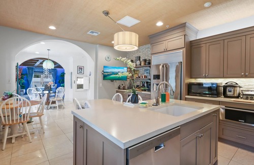 Southend House | Families, Friends, Special Events-Paradise found! Tiki hut by the 50ft lap pool