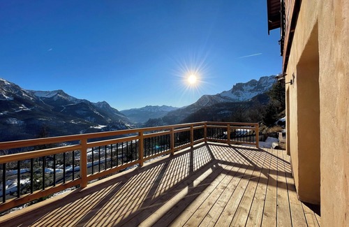 Puy-Saint-Andre House | Family chalet 10 pers. Serre Chevalier Briançon, exceptional view.