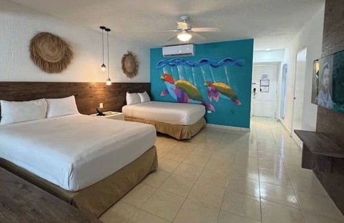 Puerto Juarez Resort | Family-friendly Cancun Royal Junior Suite with Ocean View Balcony and Water Park