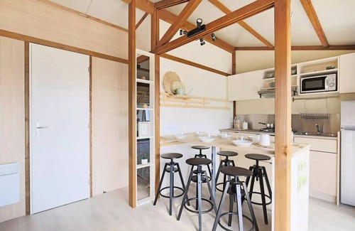 Seillac Ski Chalet | FAMILY range Chalet PORTLAND- Large bay window to access the terrace: brightness guaranteed! Sleeps 7