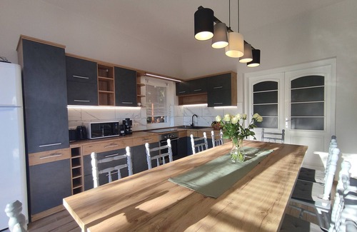 Balatonfured House | Family vacation apartment with children's room and billiard room, the