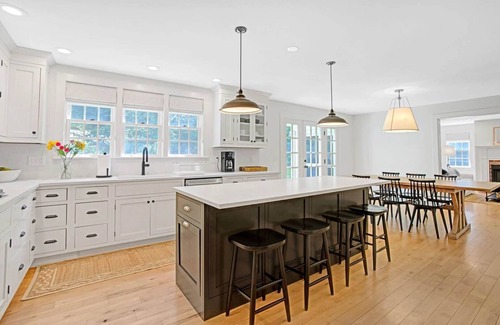 West Hartford House | Farmhouse, Fireplace & Office - Wheelock Hideaway