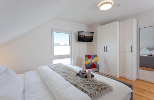 Krummin Apartment | Ferienhaus Ankerplatz No 1 & 2 mit Kamin und Sauna