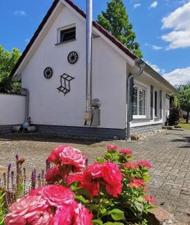 Karlshagen House | Ferienhaus Ostseebrise Usedom im Grünen familienfreundlich ruhig Parkplatz Terrasse Kamin