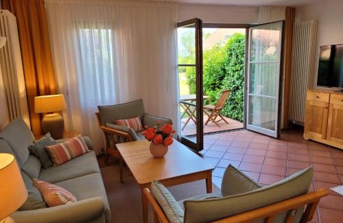 Mellenthin Apartment | Ferienwohnung Abendstimmung mit Terrasse