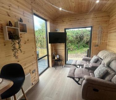 Fivemilebourne Apartment | Fiadh Rua Cabin - with Private Outdoor Hottub Pet Friendly