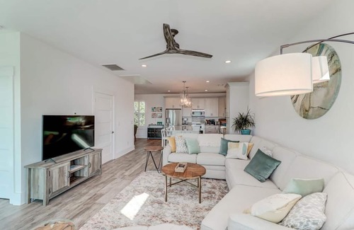 Folly Beach House | Fin & Tonic! Luxurious River View Home with Rooftop Deck