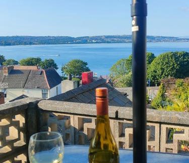 Mumbles House | Fishermen's cottage with log burner, 2 bathrooms & sea views from garden terraces