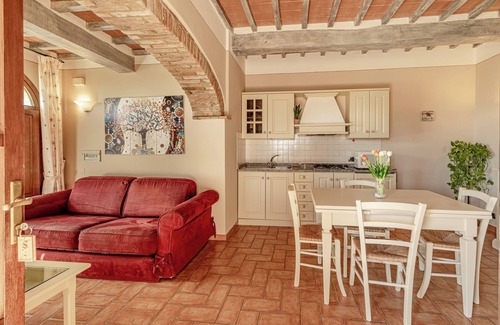 Montepulciano Apartment | Flat with covered terrace, A/C, in a wine estate with pool,Spa,children friendly